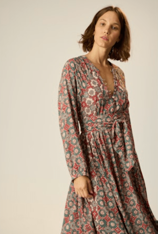 Fiore Maxi Dress - Spanish Tile - The Collective Park City