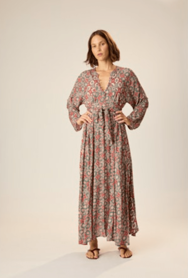 Fiore Maxi Dress - Spanish Tile - The Collective Park City
