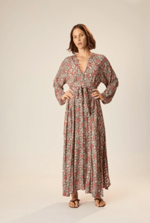 Fiore Maxi Dress - Spanish Tile - The Collective Park City
