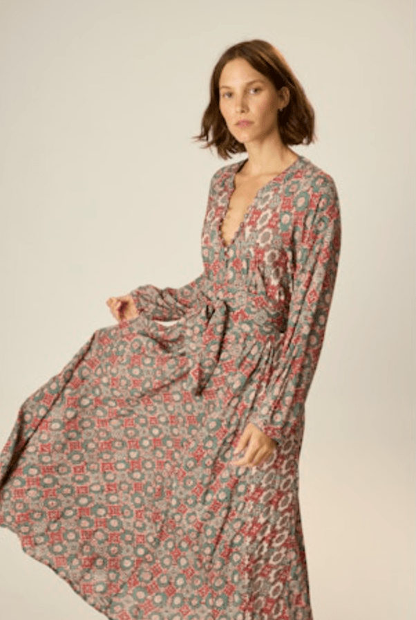 Fiore Maxi Dress - Spanish Tile - The Collective Park City