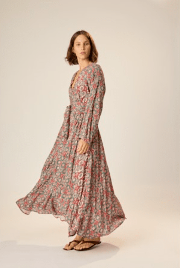 Fiore Maxi Dress - Spanish Tile - The Collective Park City