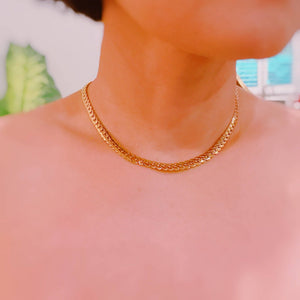 Flat And Bold Chain Necklace - The Collective Park City