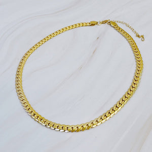 Flat And Bold Chain Necklace - The Collective Park City