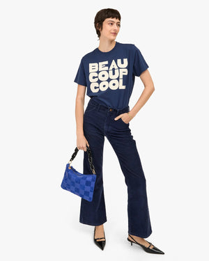 Flat Clutch with Tabs - Nappa & Suede - The Collective Park City