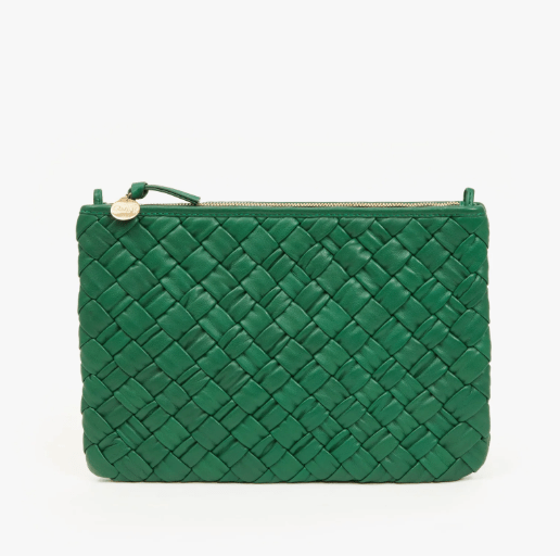 Flat Clutch - Woven Puffy in Fern - The Collective Park City