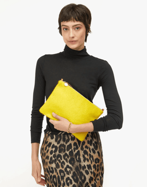 Flat Clutch w/Tabs - Citron - The Collective Park City