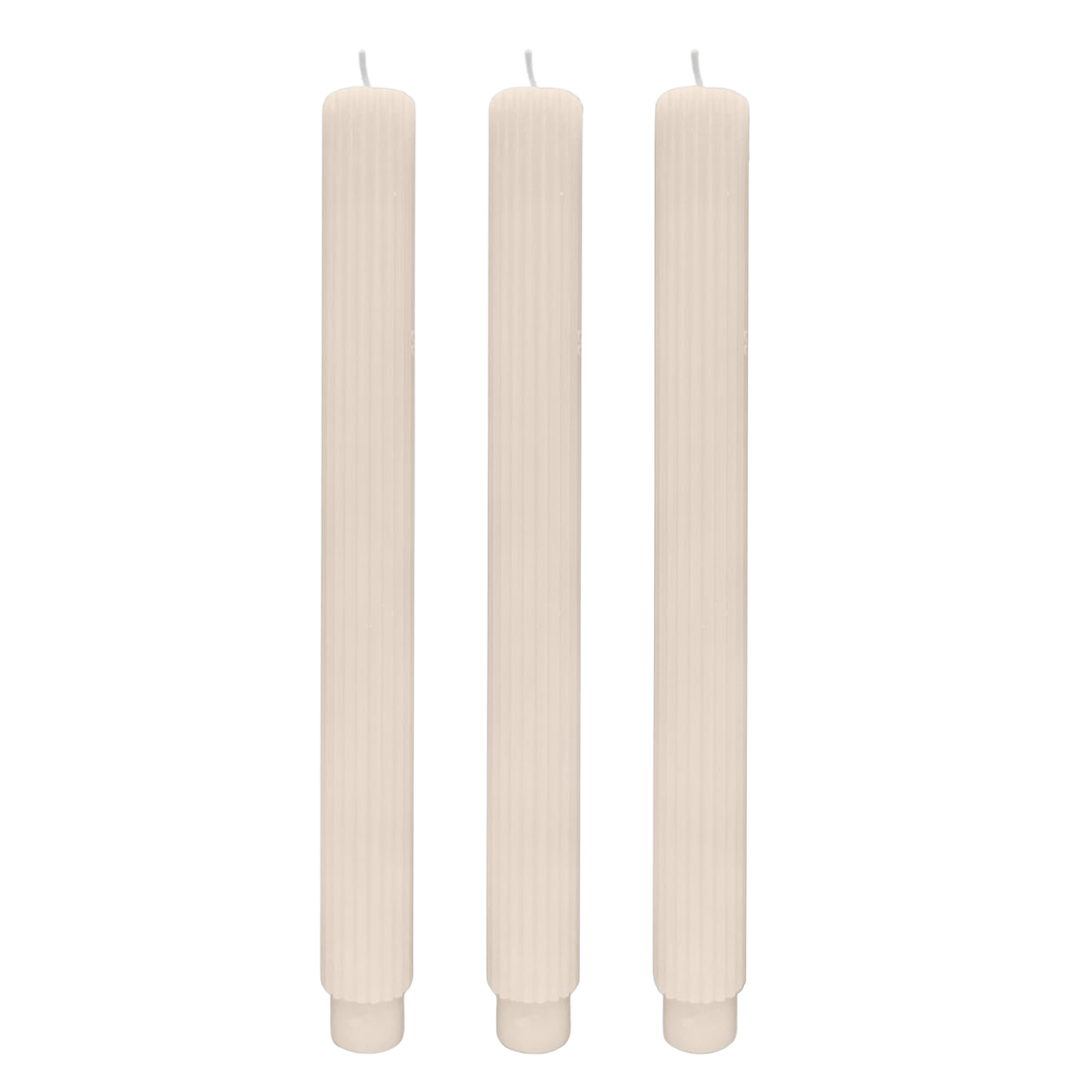 Fluted Taper Candles, Set of 3 - The Collective Park City