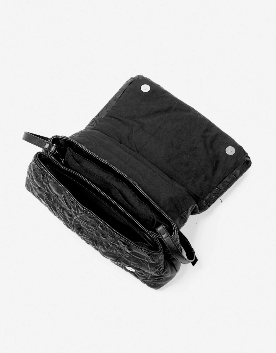 Folucke Leather Clutch Bag - Black - The Collective Park City