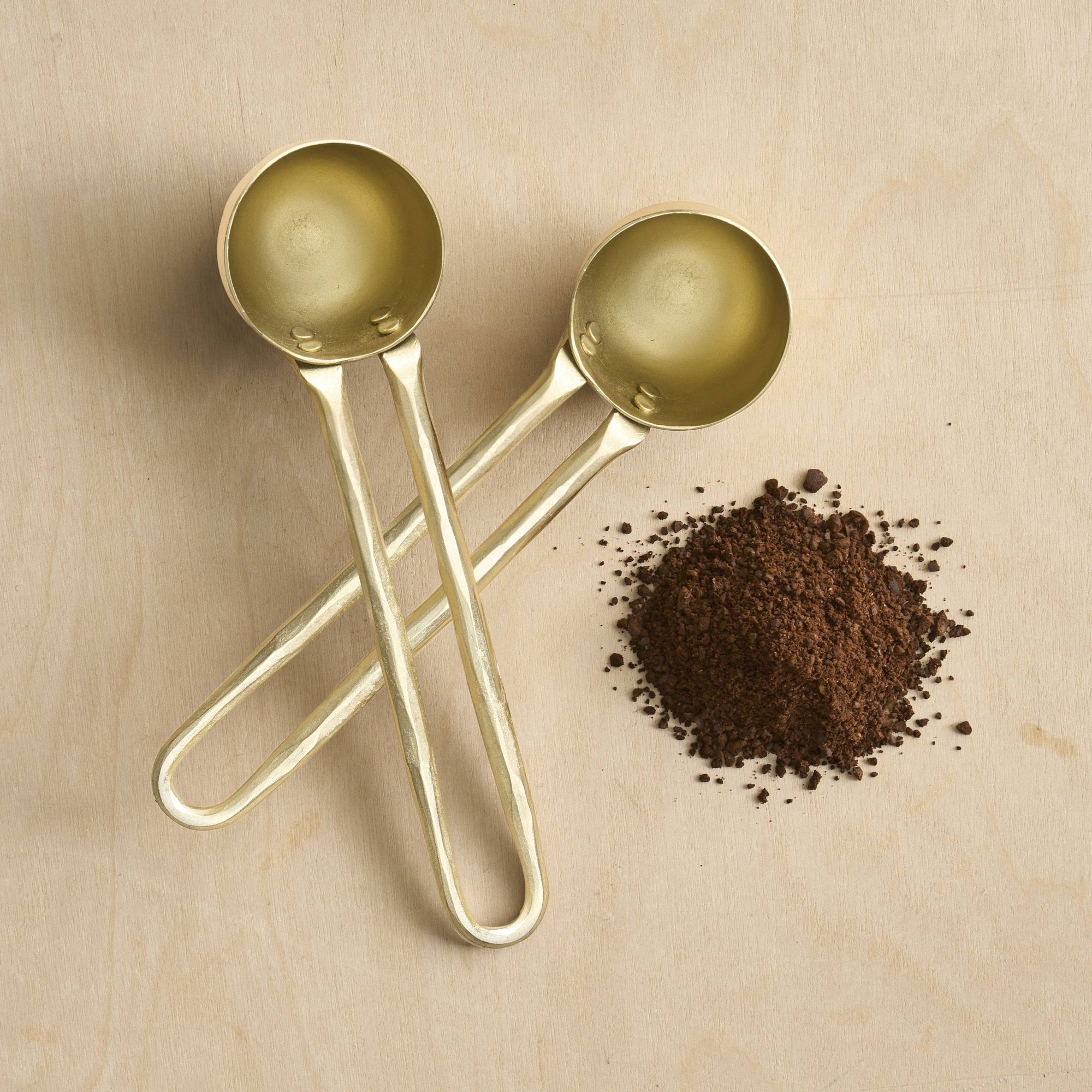 Forge Brass Coffee Scoops - Set of 2 - The Collective Park City