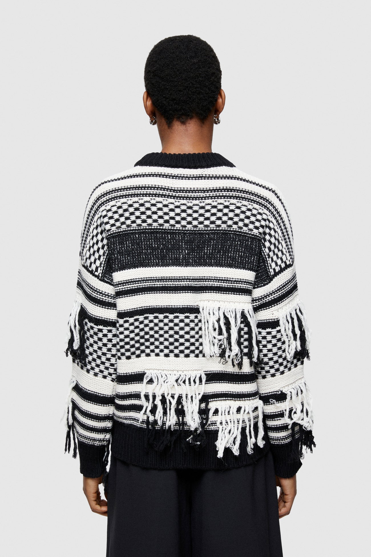 Fringed Alpaca Sweater - The Collective Park City