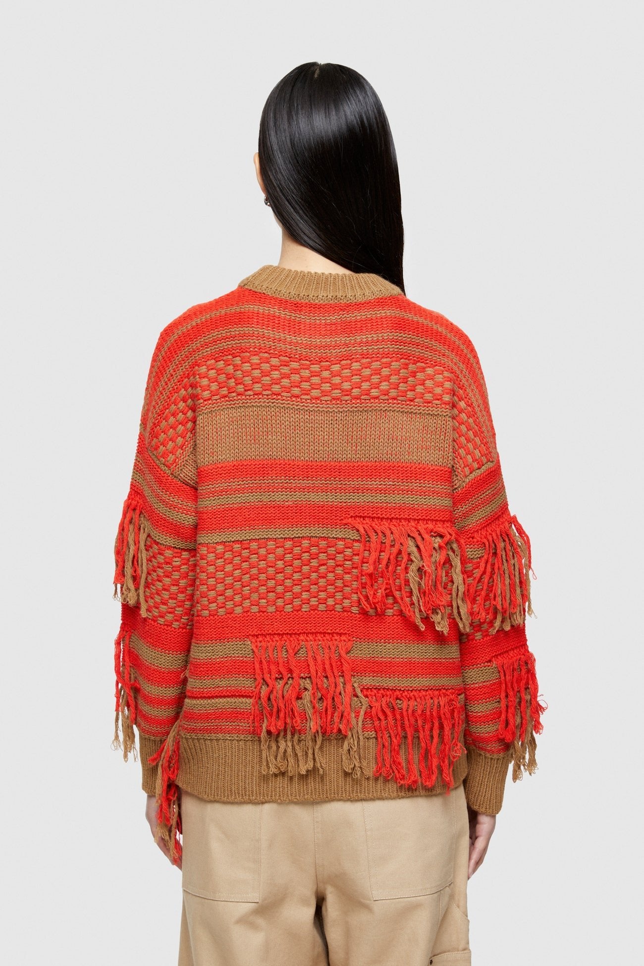 Fringed Alpaca Sweater - The Collective Park City