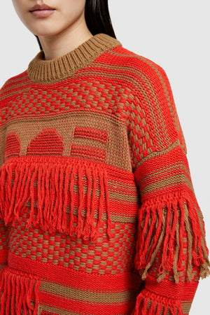 Fringed Alpaca Sweater - The Collective Park City