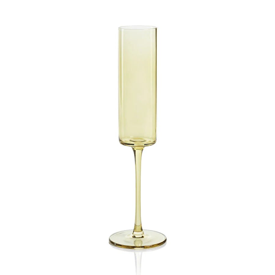Fruttuoso Champagne Flute Light Yellow - The Collective Park City