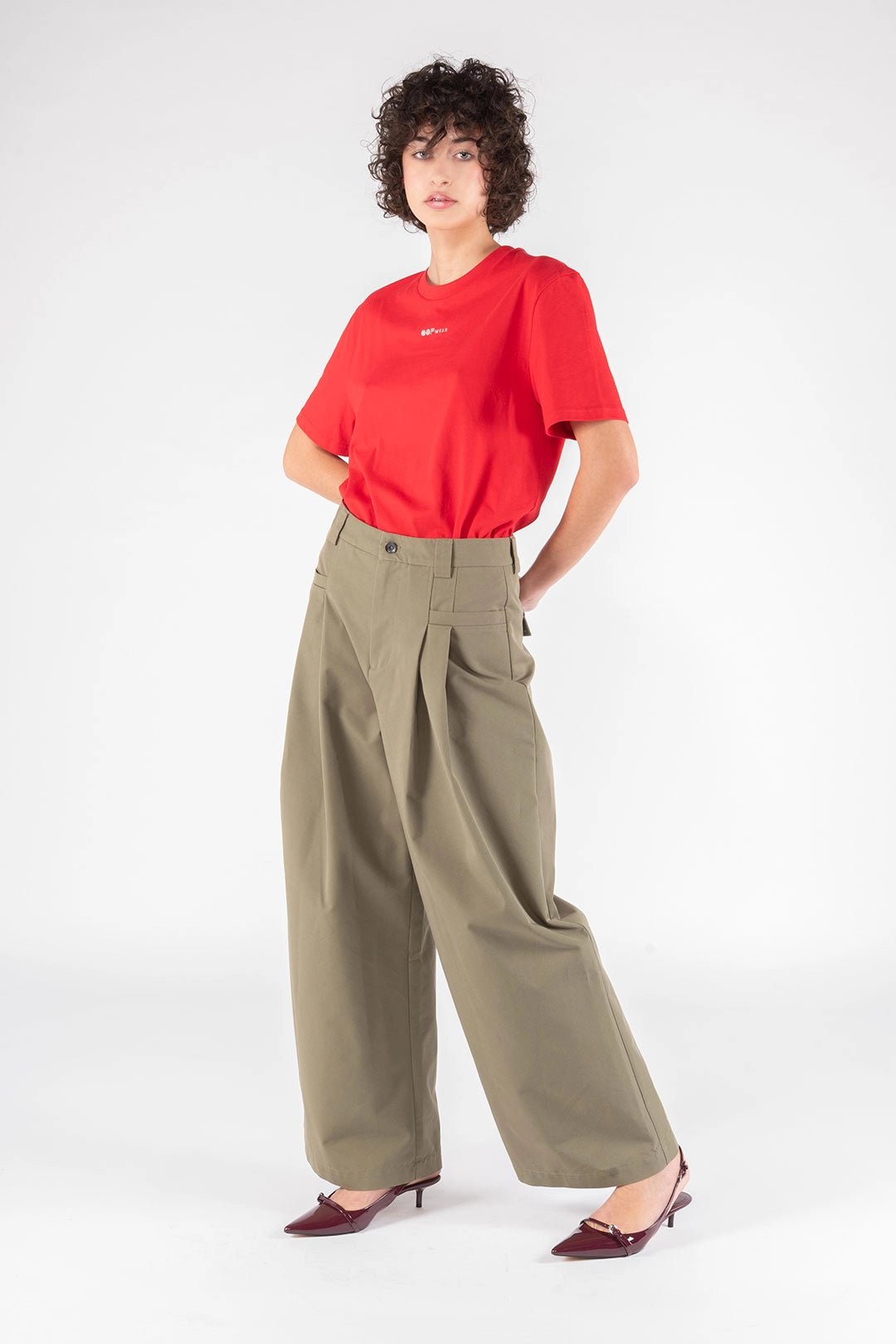Gabardine Pants - Army Green - The Collective Park City