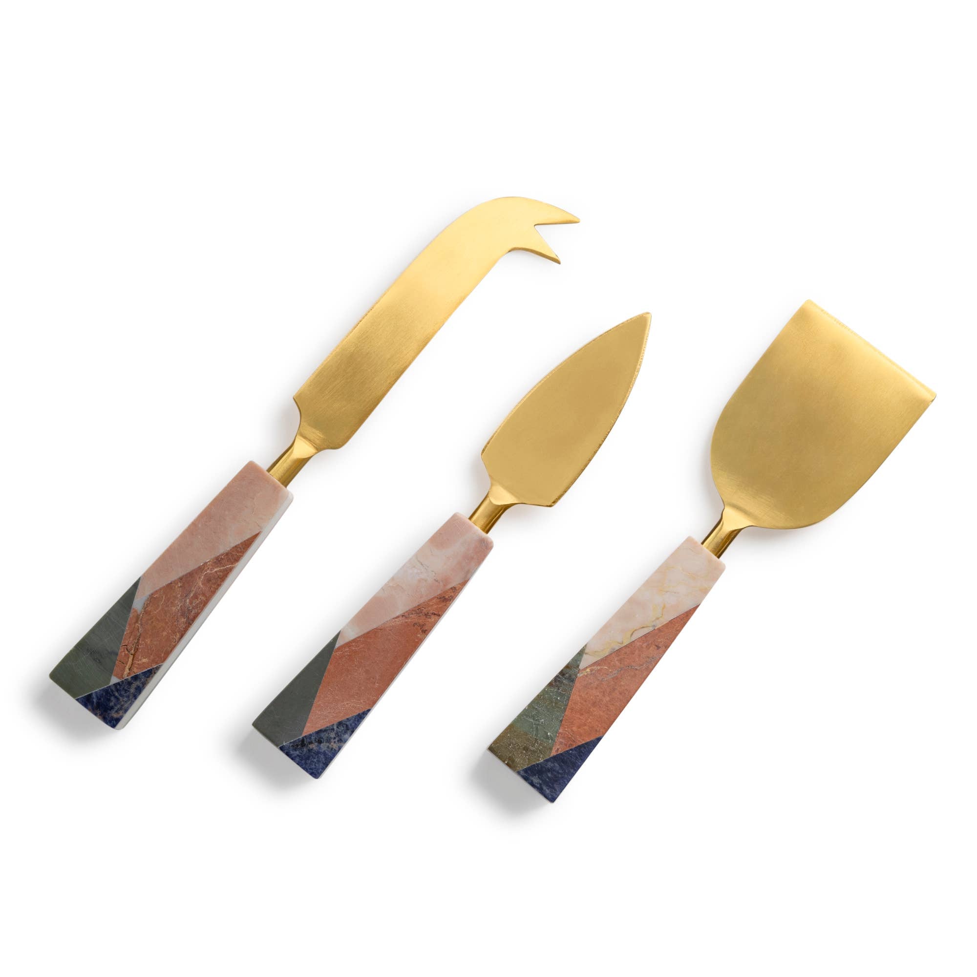 Galicia Marble Cheese Knives / Set of 3 - The Collective Park City