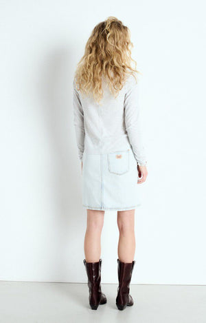 Gamipy Long Sleeve V - Neck Tee - Polar Melange - The Collective Park City