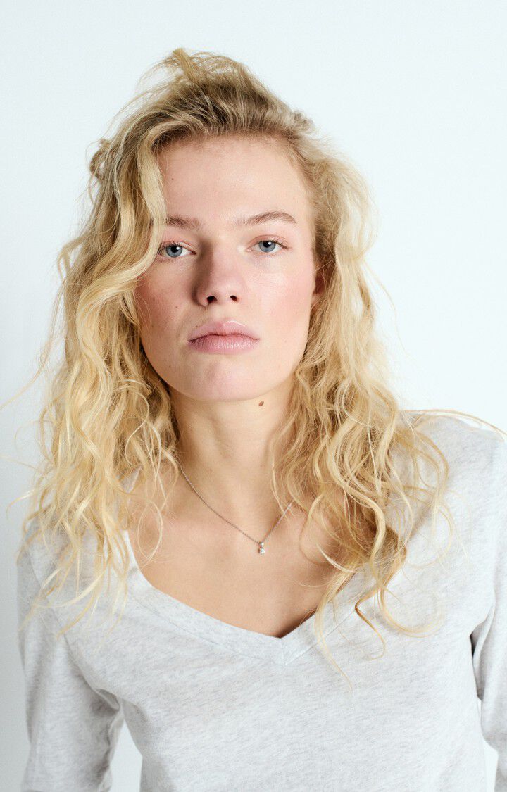 Gamipy Long Sleeve V - Neck Tee - Polar Melange - The Collective Park City