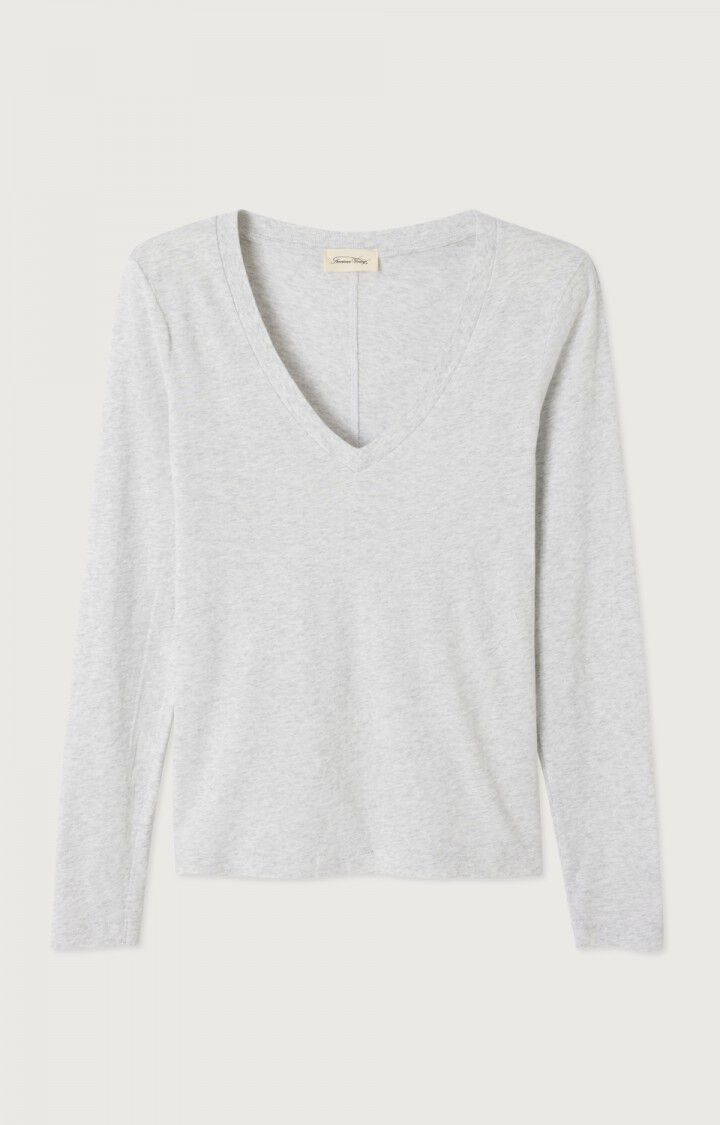 Gamipy Long Sleeve V - Neck Tee - Polar Melange - The Collective Park City