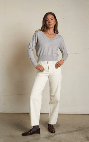 Georgina Cashmere V Neck Sweater - The Collective Park City
