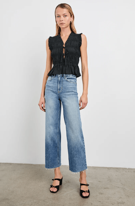 Getty Crop Wide Leg Jean - The Collective Park City