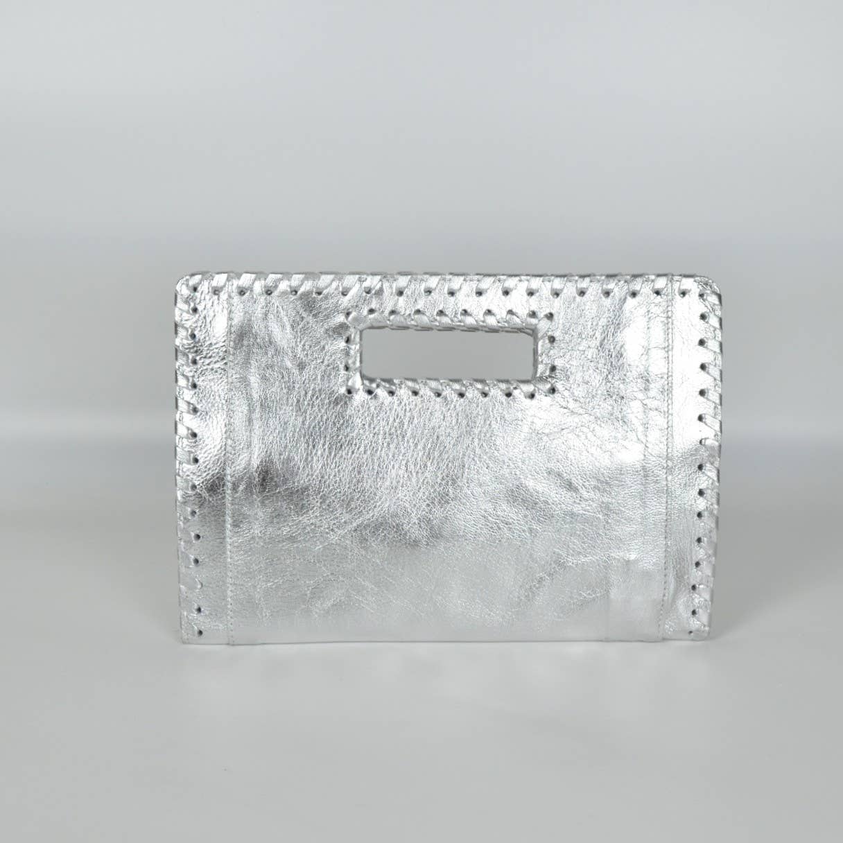 Gina Clutch Wallet: Silver - The Collective Park City