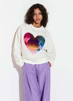 Gindi Heart Sweatshirt - The Collective Park City