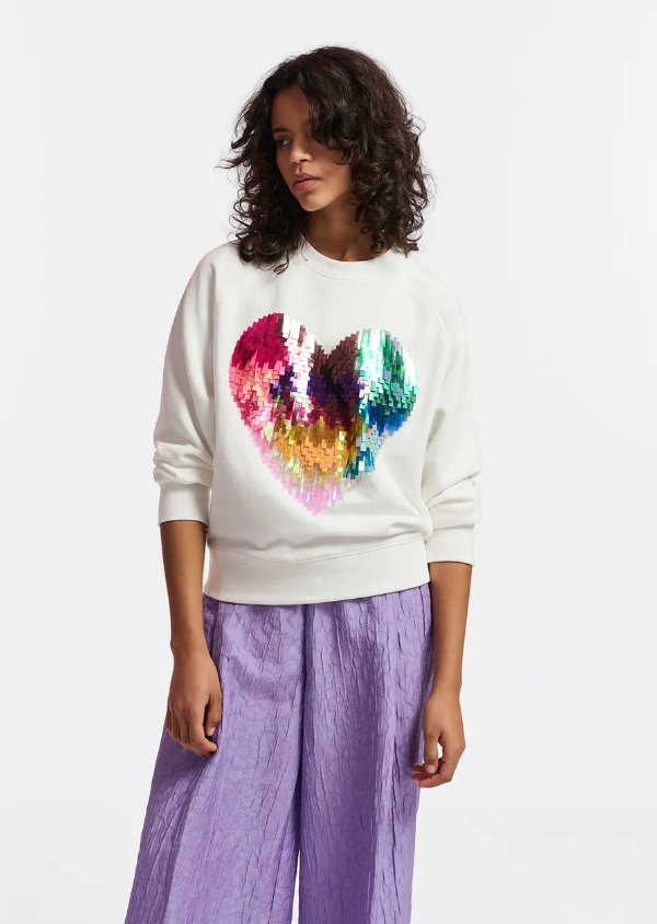 Gindi Heart Sweatshirt - The Collective Park City