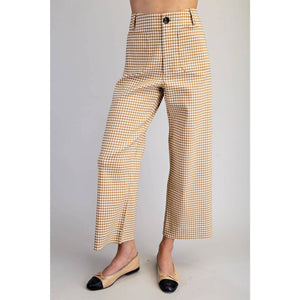 Gingham Stretch Trouser Pant - The Collective Park City