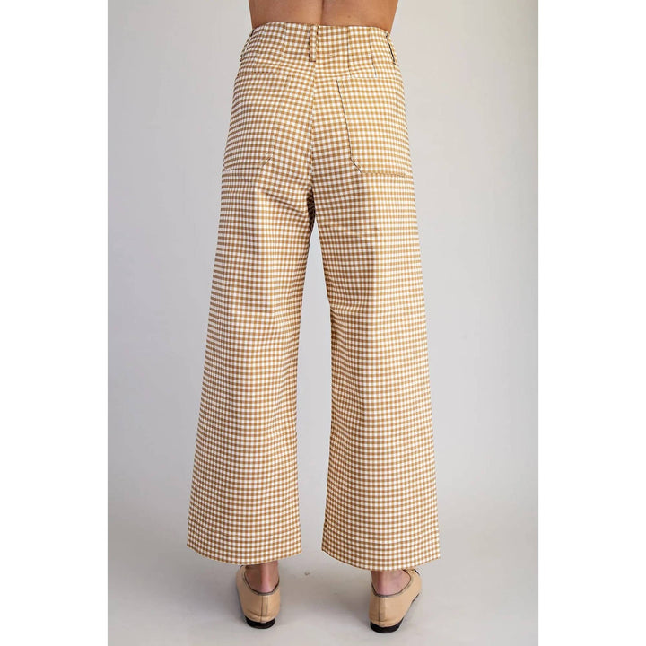 Gingham Stretch Trouser Pant - The Collective Park City