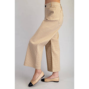 Gingham Stretch Trouser Pant - The Collective Park City