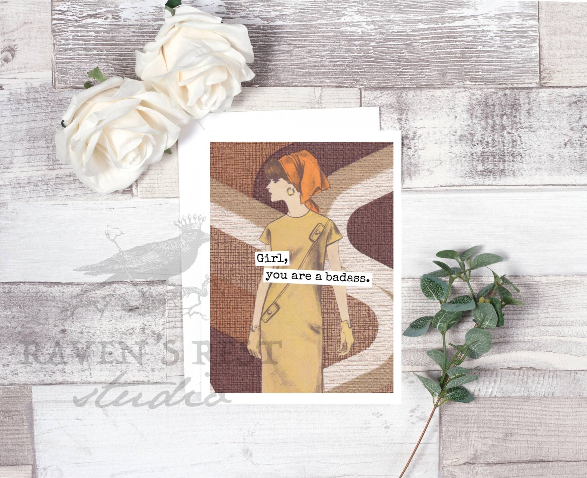 Girl, You Are A Badass. Greeting Card. - The Collective Park City