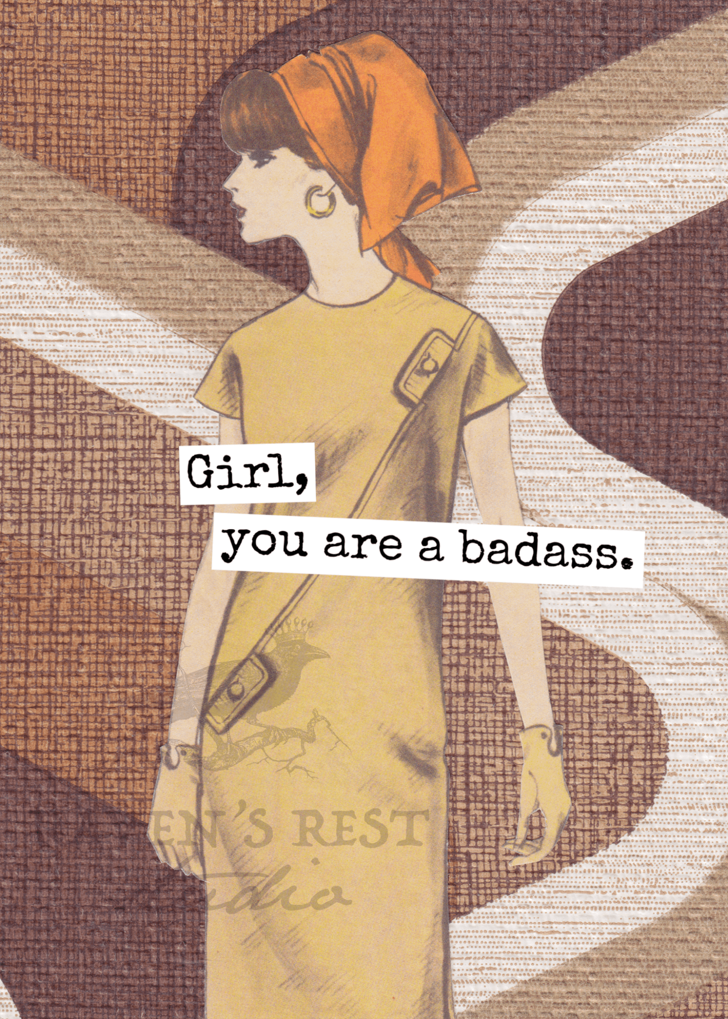 Girl, You Are A Badass. Greeting Card. - The Collective Park City