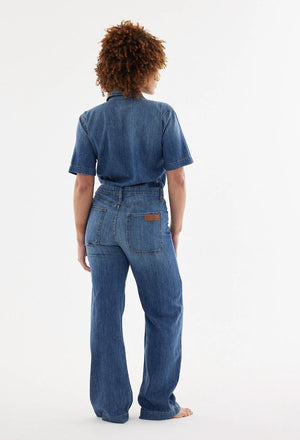 Girlfriend Denim Jumpsuit - The Collective Park City