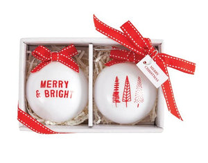 Glass Ornament Set - Merry+Trees - The Collective Park City