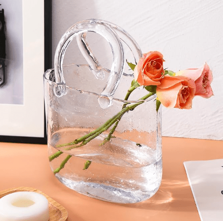 Glass Purse Vase - The Collective Park City
