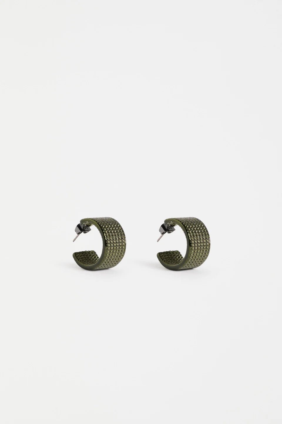 Glynn Small-Hoop Earring - Olive - The Collective Park City