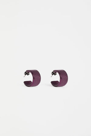 Glynn Small-Hoop Earring - Shiraz - The Collective Park City