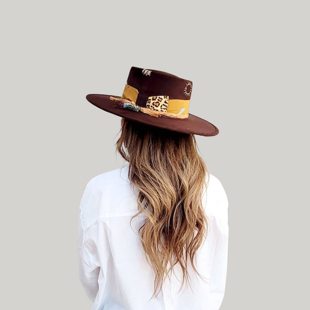 GODA Women's Telescope Crown Brown Hat : Brown / M/L - The Collective Park City