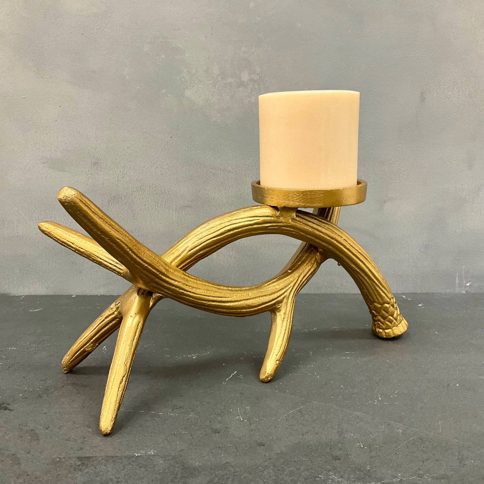 Gold Antler Candle Holder - The Collective Park City