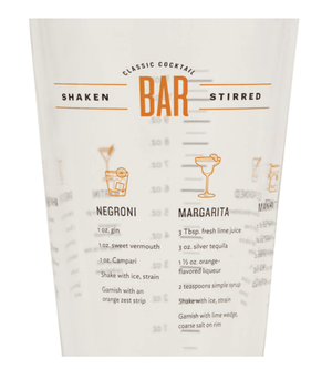 Gold & Glass Cocktail Shaker with Recipes - The Collective Park City