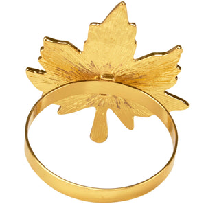 Gold Leaf Napkin Ring - The Collective Park City