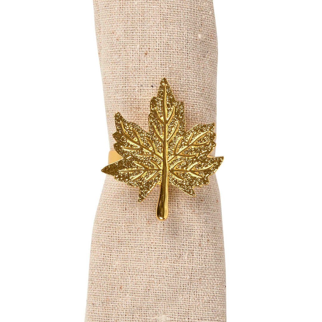 Gold Leaf Napkin Ring - The Collective Park City