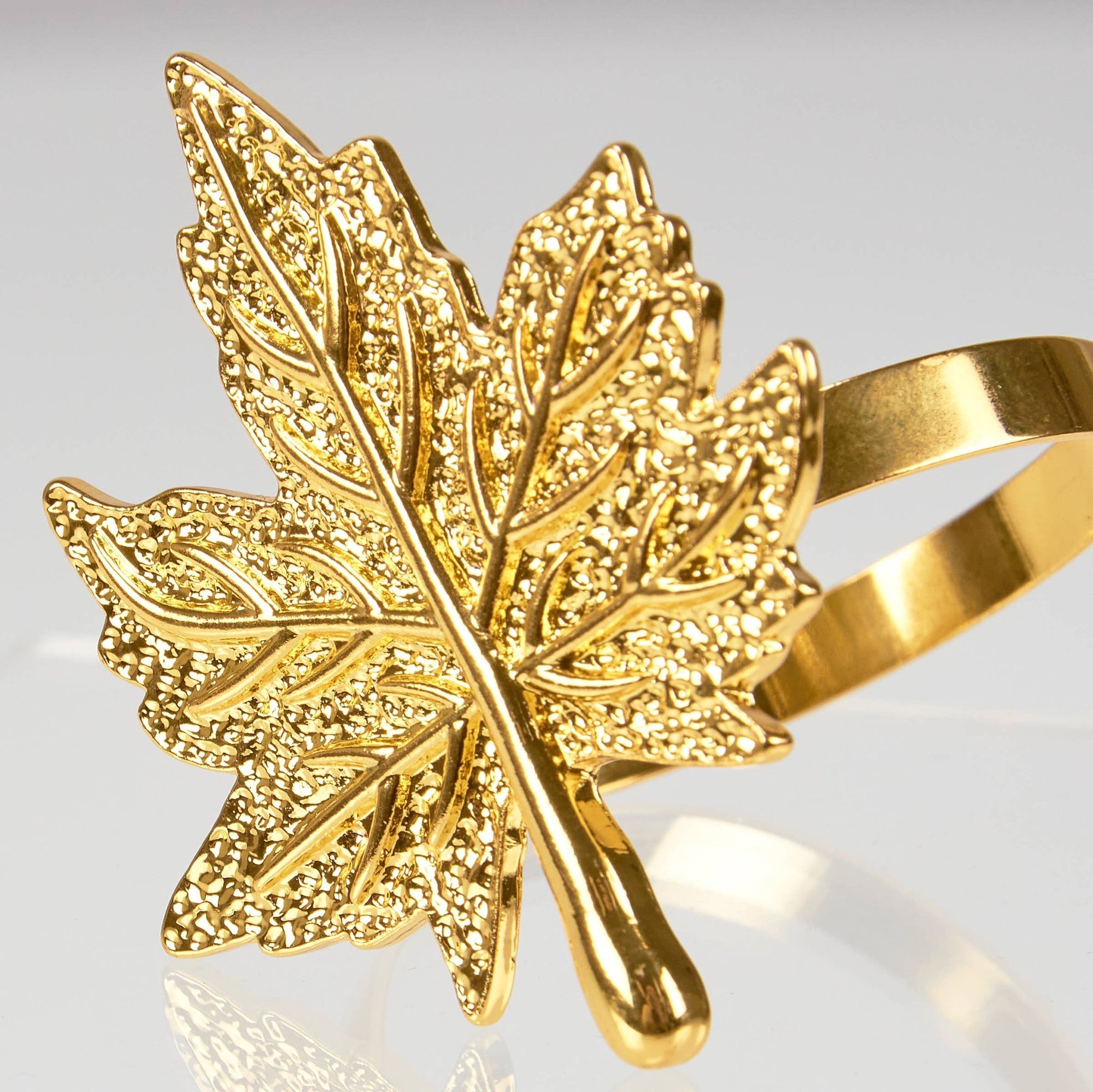 Gold Leaf Napkin Ring - The Collective Park City