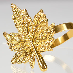 Gold Leaf Napkin Ring - The Collective Park City