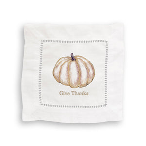 Gold Pumpkin: White Guest Towel / No, Keep Words / - The Collective Park City