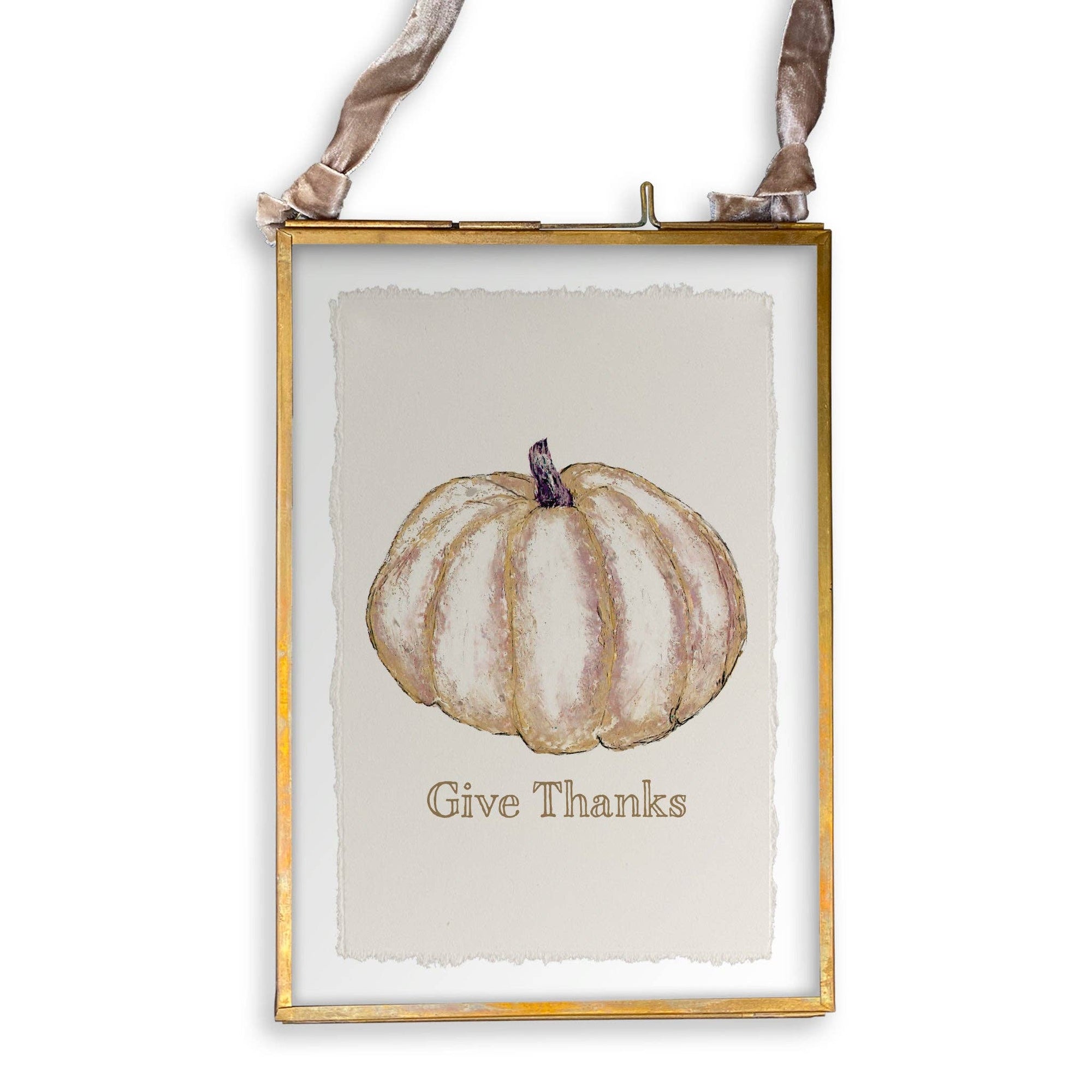 Gold Pumpkin: White Guest Towel / No, Keep Words / - The Collective Park City