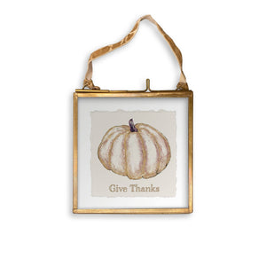 Gold Pumpkin: White Guest Towel / No, Keep Words / - The Collective Park City