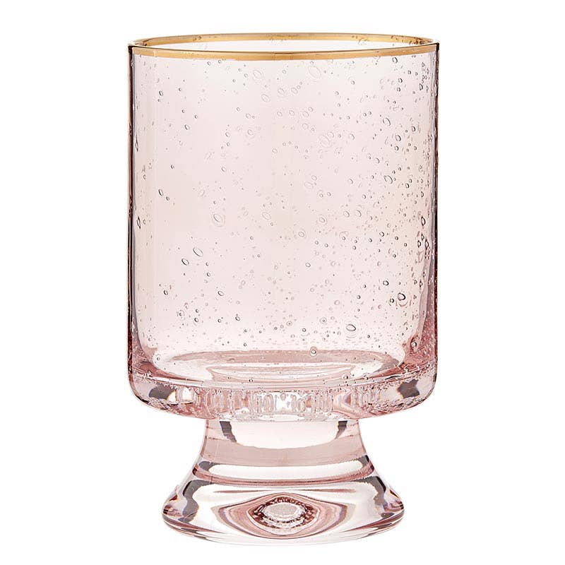 Gold Rimmed Glass - Blush - Old Fashioned - The Collective Park City