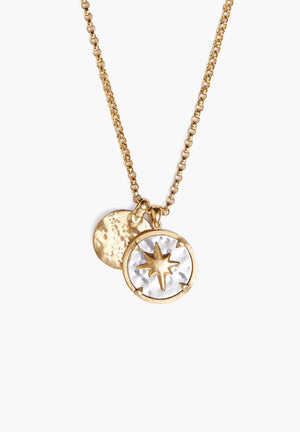 Gold Star coin necklace - The Collective Park City