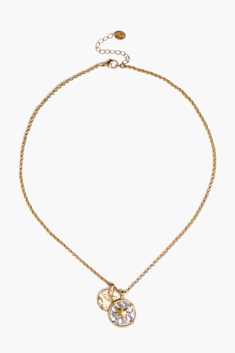 Gold Star coin necklace - The Collective Park City